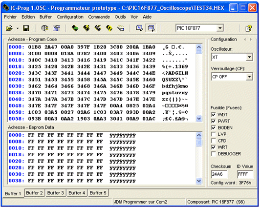 Новая версия программатора IcProg 1.06B  Скачать.